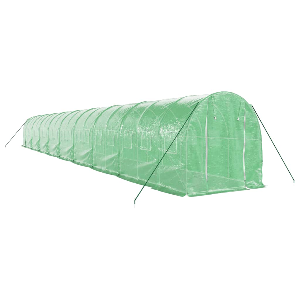 VidaXL TUINKAS with steel frame 36 m² 18x2x2 m green