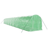 VidaXL TUINKAS with steel frame 36 m² 18x2x2 m green