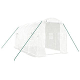 Vidaxl tuinkas con telaio in acciaio 8 m² 4x2x2 m