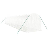 VidaXL TUINKAS with steel frame 24 m² 12x2x2 m white