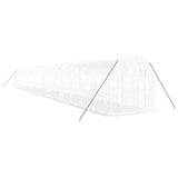 VidaXL TUINKAS with steel frame 36 m² 18x2x2 m white