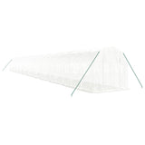 Vidaxl Tuinkas con marco de acero 44 m² 22x2x2 m blanco
