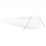 Vidaxl tuinkas con telaio in acciaio 48 m² 24x2x2 m bianco