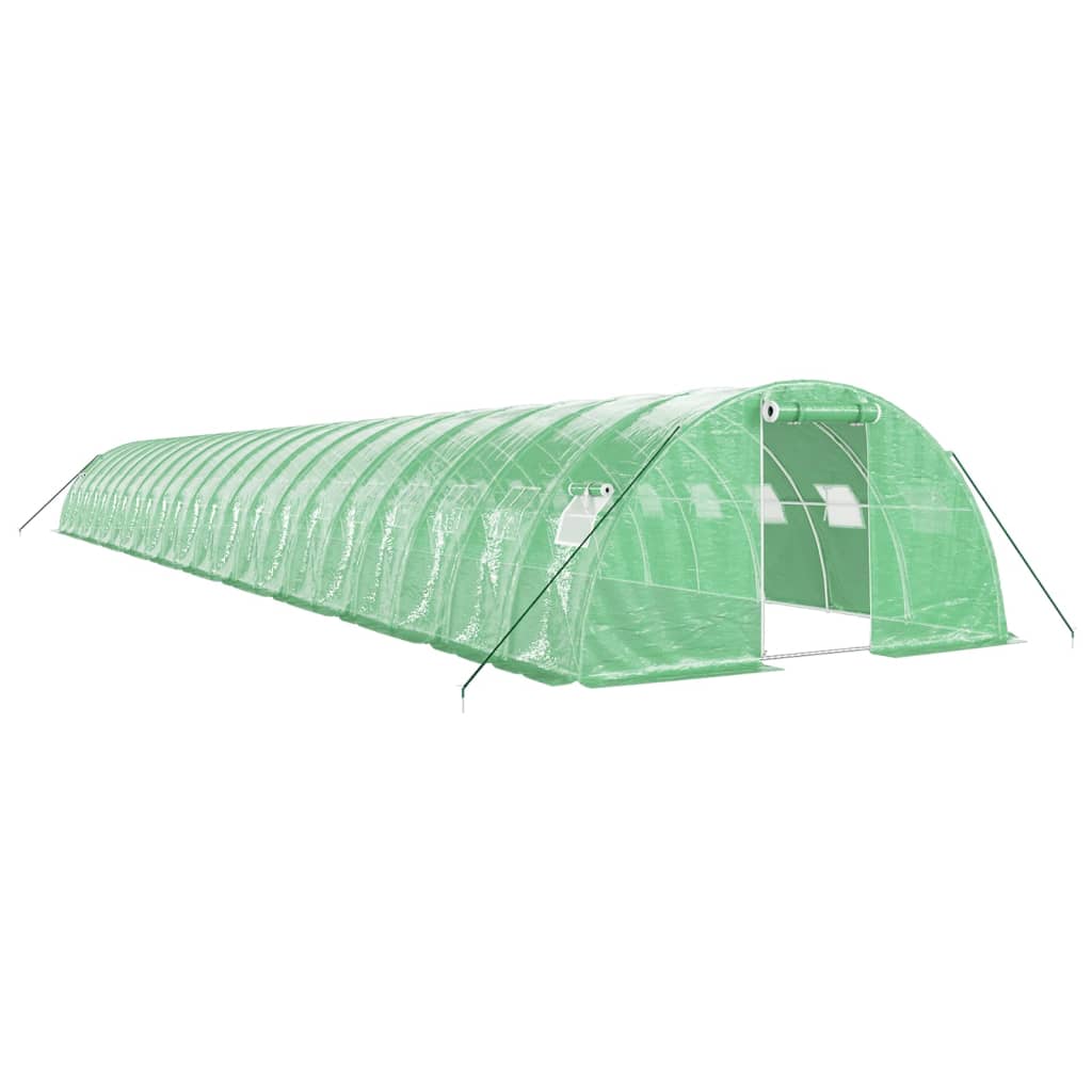 Vidaxl Tuinkas with steel frame 88 m² 22x4x2 m green