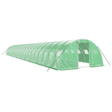 Vidaxl Tuinkas with steel frame 88 m² 22x4x2 m green