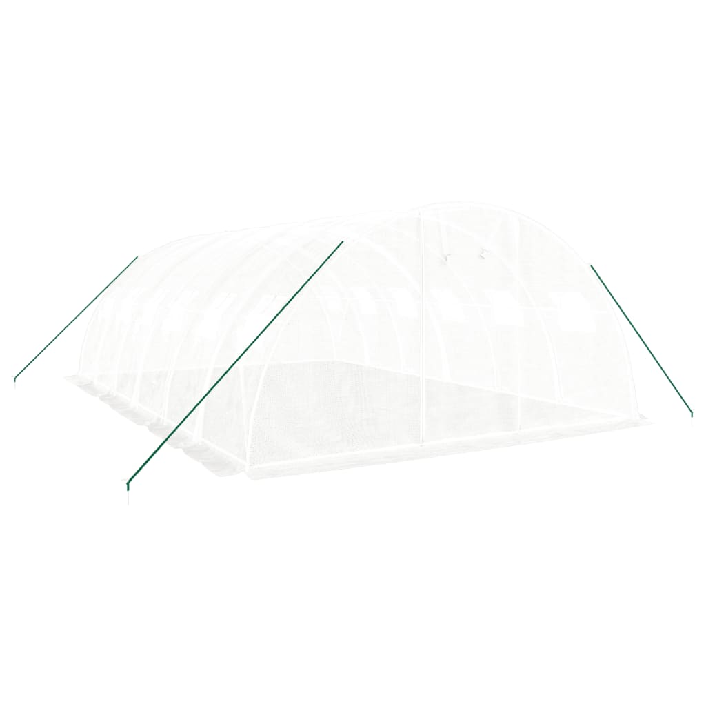 VidaXL TUINKAS with steel frame 24 m² 6x4x2 m white