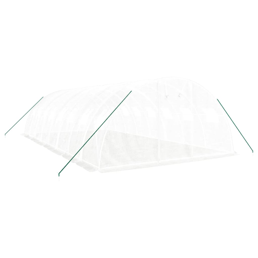 VidaXL TUINKAS with steel frame 32 m² 8x4x2 m white