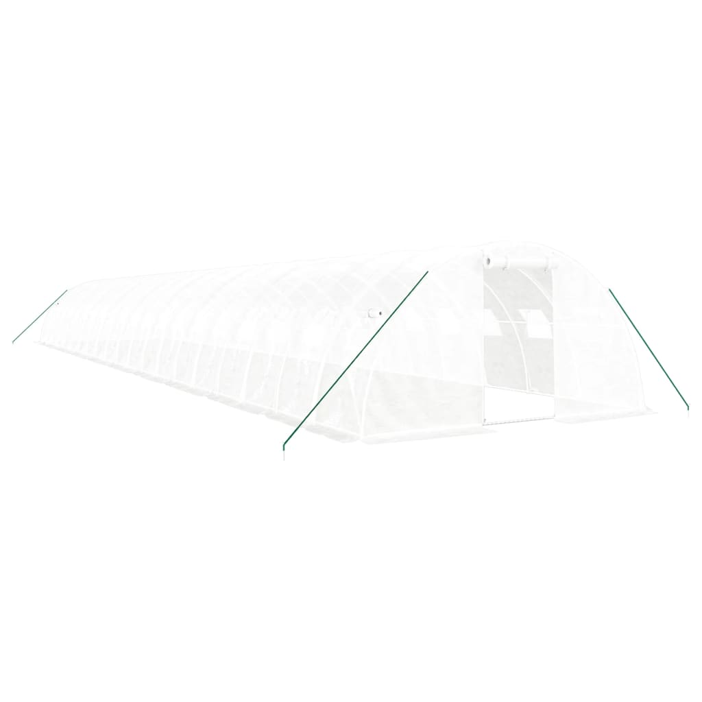 VidaXL TUINKAS with steel frame 80 m² 20x4x2 m white