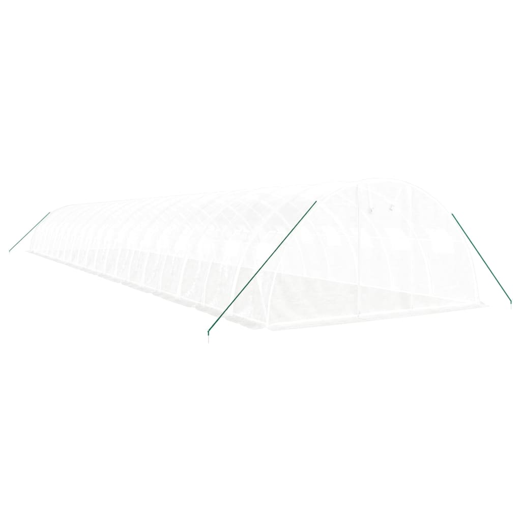 VidaXL TUINKAS with steel frame 80 m² 20x4x2 m white