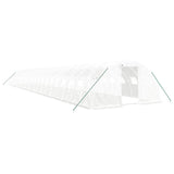 Vidaxl tuinkas con telaio in acciaio 88 m² 22x4x2 m bianco