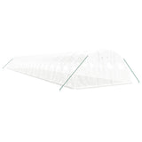 Vidaxl tuinkas con telaio in acciaio 88 m² 22x4x2 m bianco