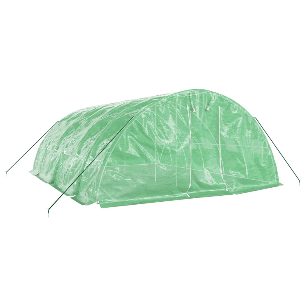 VidaXL TUINKAS with steel frame 30 m² 6x5x2.3 m green