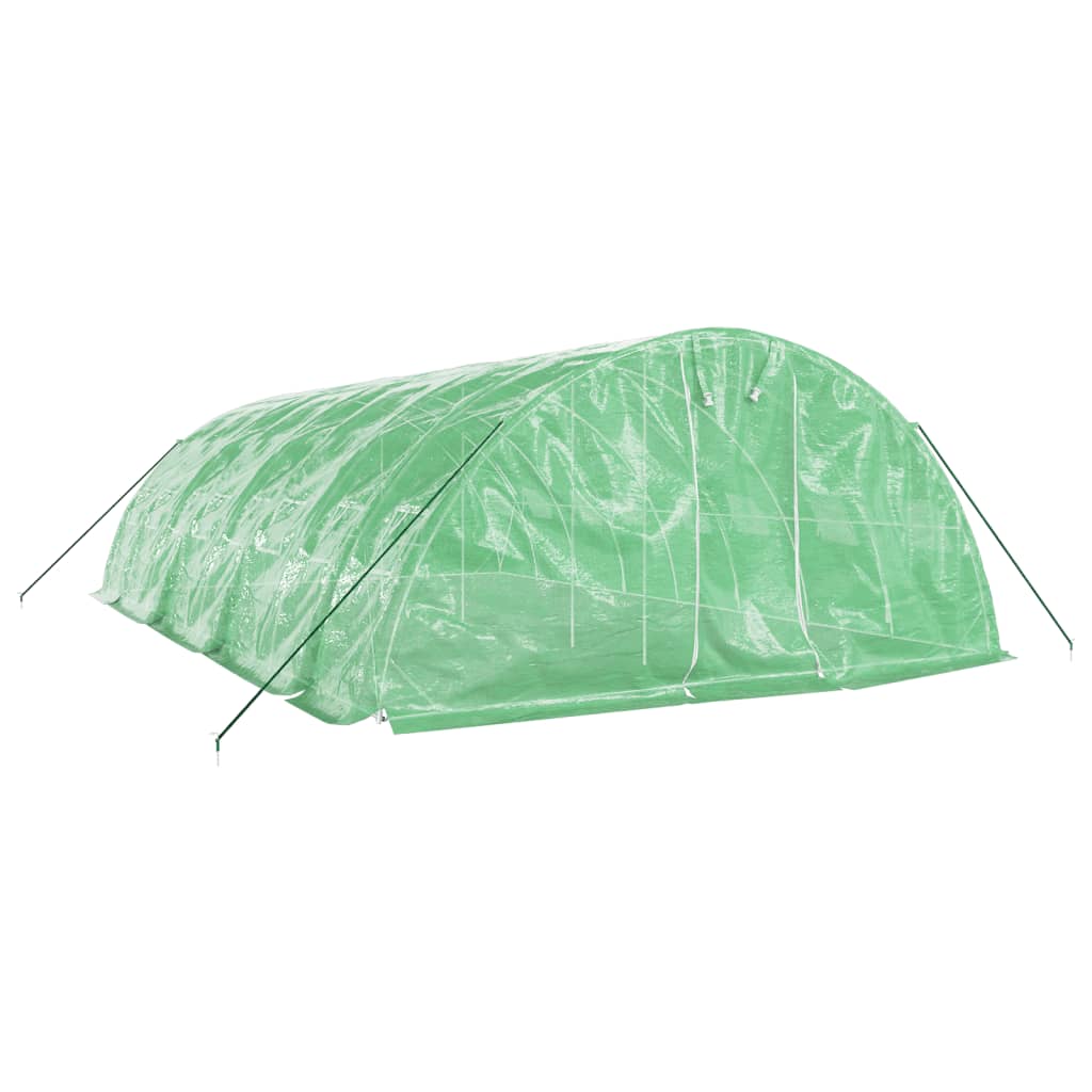 Vidaxl Tuinkas mit Stahlrahmen 40 m² 8x5x2,3 m Grün