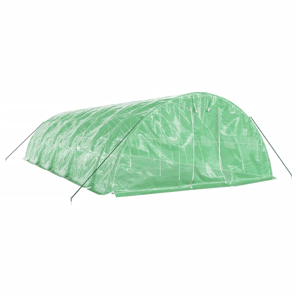 Vidaxl Tuinkas mit Stahlrahmen 50 m² 10 x 5 x 2,3 m Grün