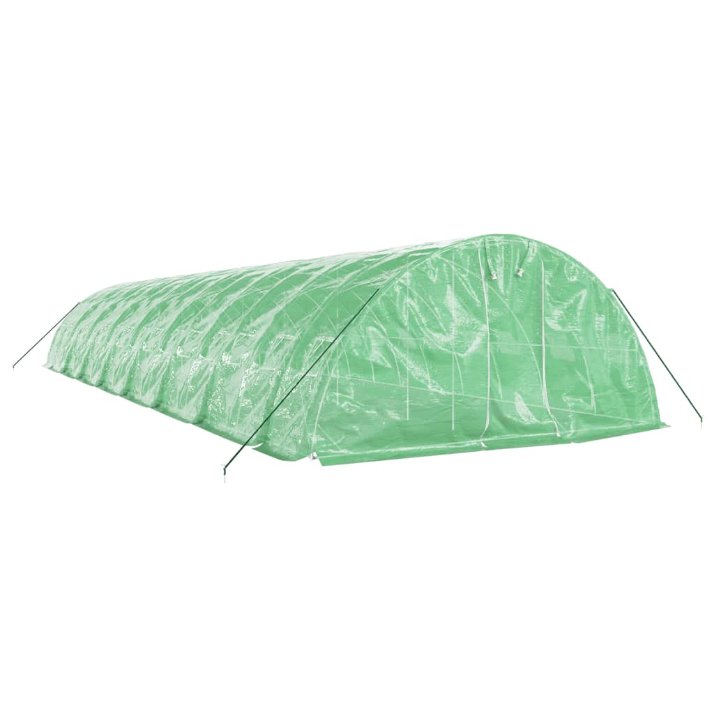 Vidaxl Tuinkas mit Stahlrahmen 80 m² 16x5x2,3 m Grün