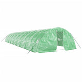 VidaXL TUINKAS with steel frame 90 m² 18x5x2.3 m green