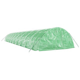 VidaXL TUINKAS with steel frame 100 m² 20x5x2.3 m green
