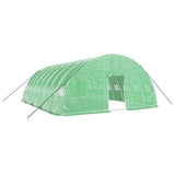 Vidaxl Tuinkas con marco de acero 48 m² 8x6x2.85 m verde
