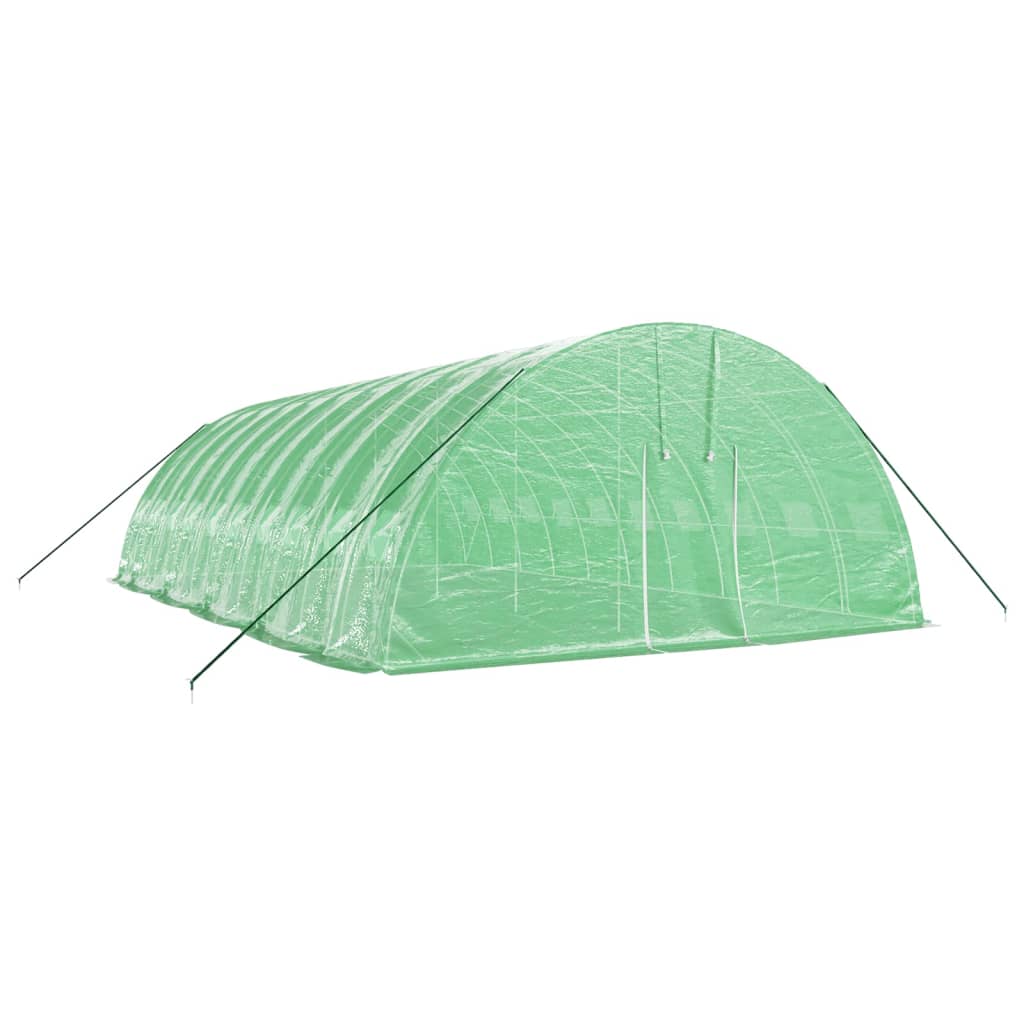 VidaXL TUINKAS with steel frame 60 m² 10x6x2.85 m green