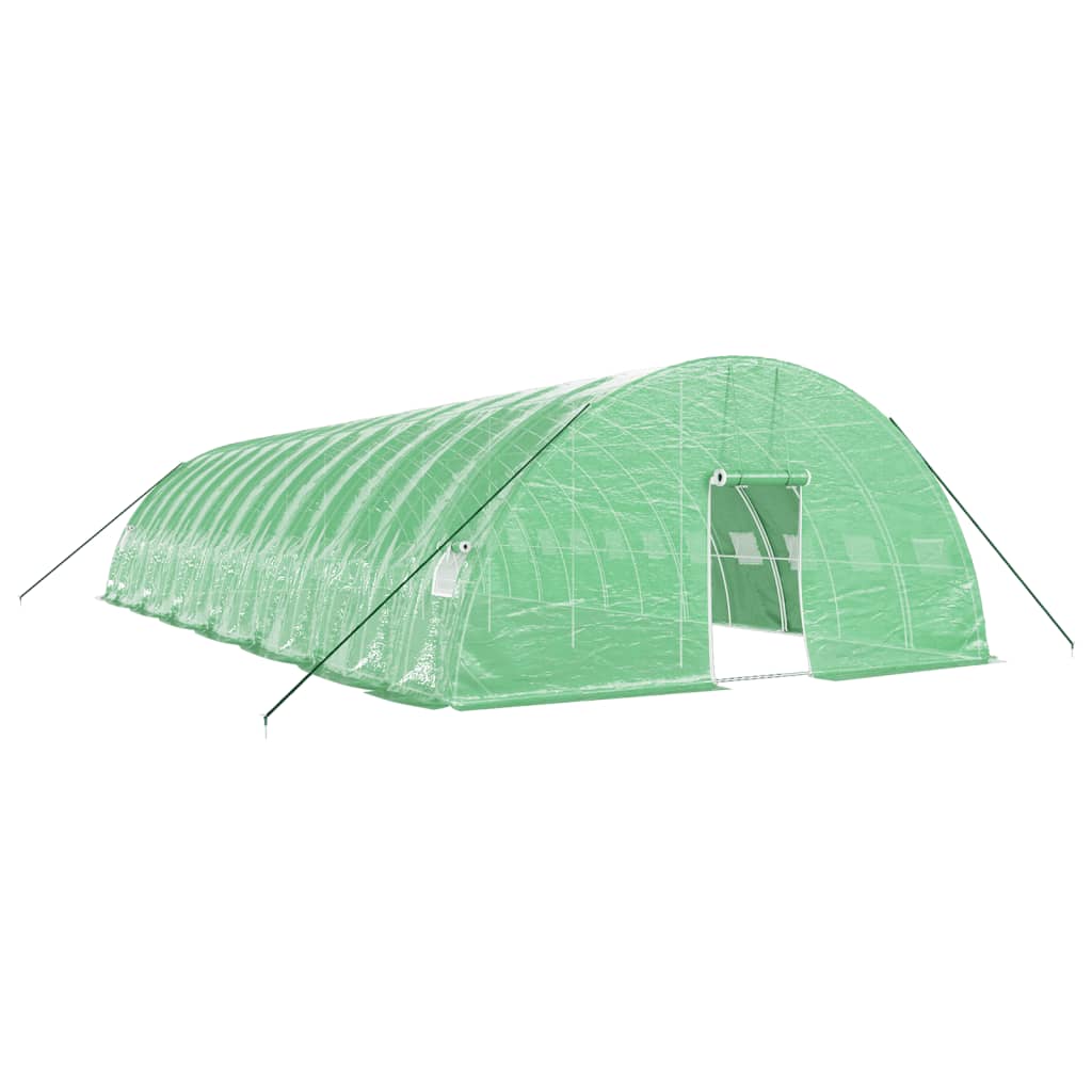 VidaXL TUINKAS with steel frame 84 m² 14x6x2.85 m green