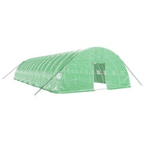 VidaXL TUINKAS with steel frame 84 m² 14x6x2.85 m green