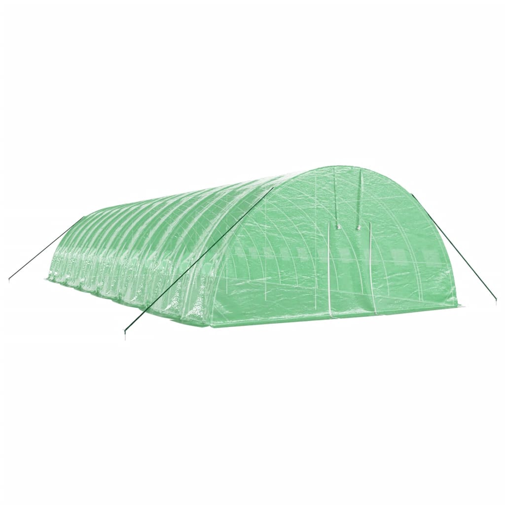 VidaXL TUINKAS with steel frame 84 m² 14x6x2.85 m green