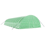 Vidaxl Tuinkas with steel frame 96 m² 16x6x2.85 m green