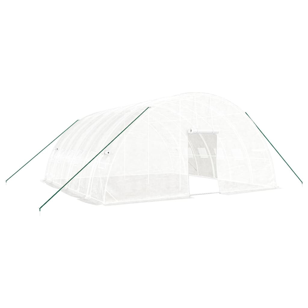 VidaXL TUINKAS with steel frame 36 m² 6x6x2.85 m white