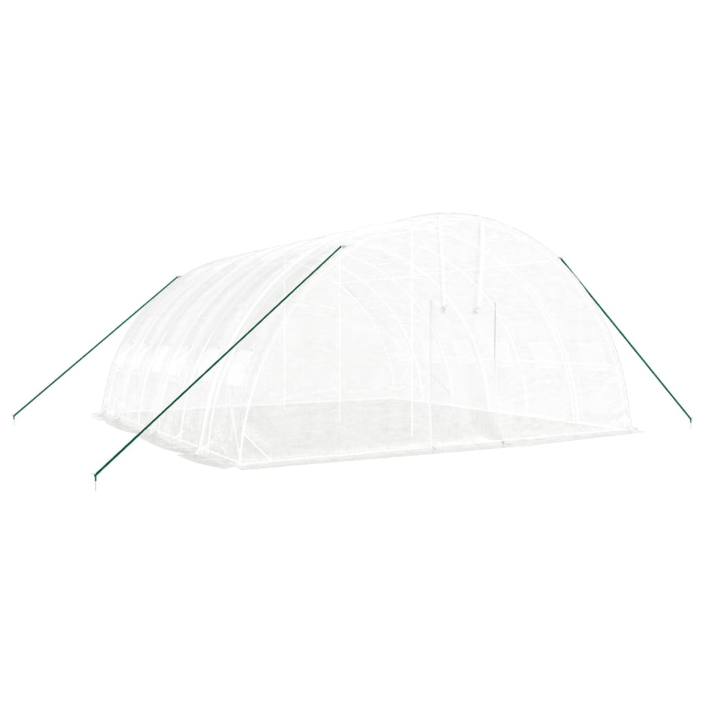 VidaXL TUINKAS with steel frame 36 m² 6x6x2.85 m white