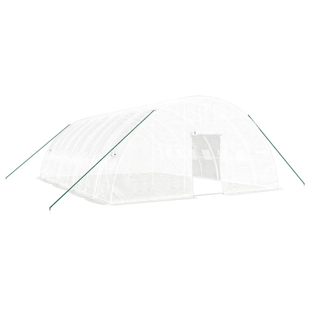 VidaXL TUINKAS with steel frame 48 m² 8x6x2.85 m white