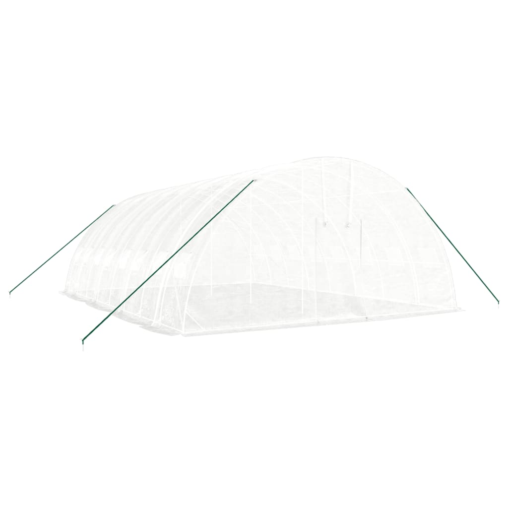 VidaXL TUINKAS with steel frame 48 m² 8x6x2.85 m white