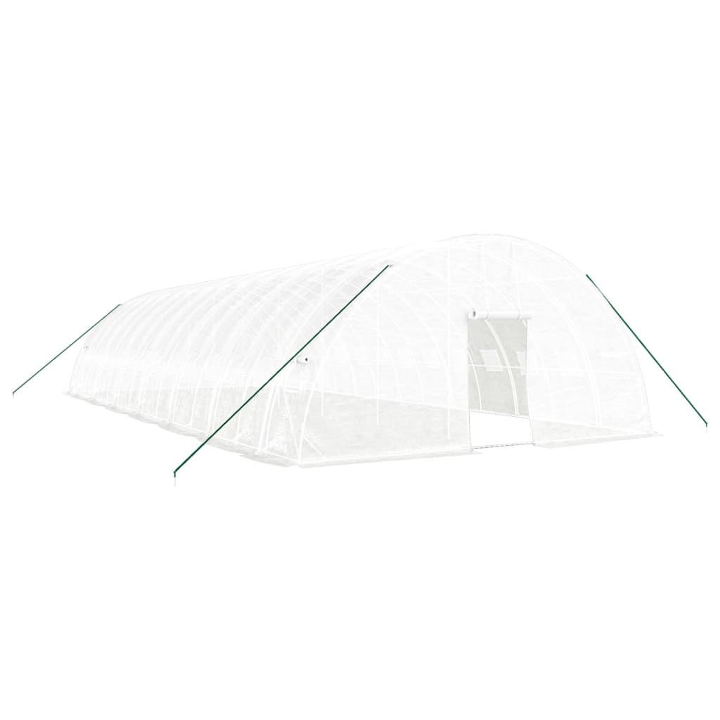 VidaXL TUINKAS with steel frame 84 m² 14x6x2.85 m white