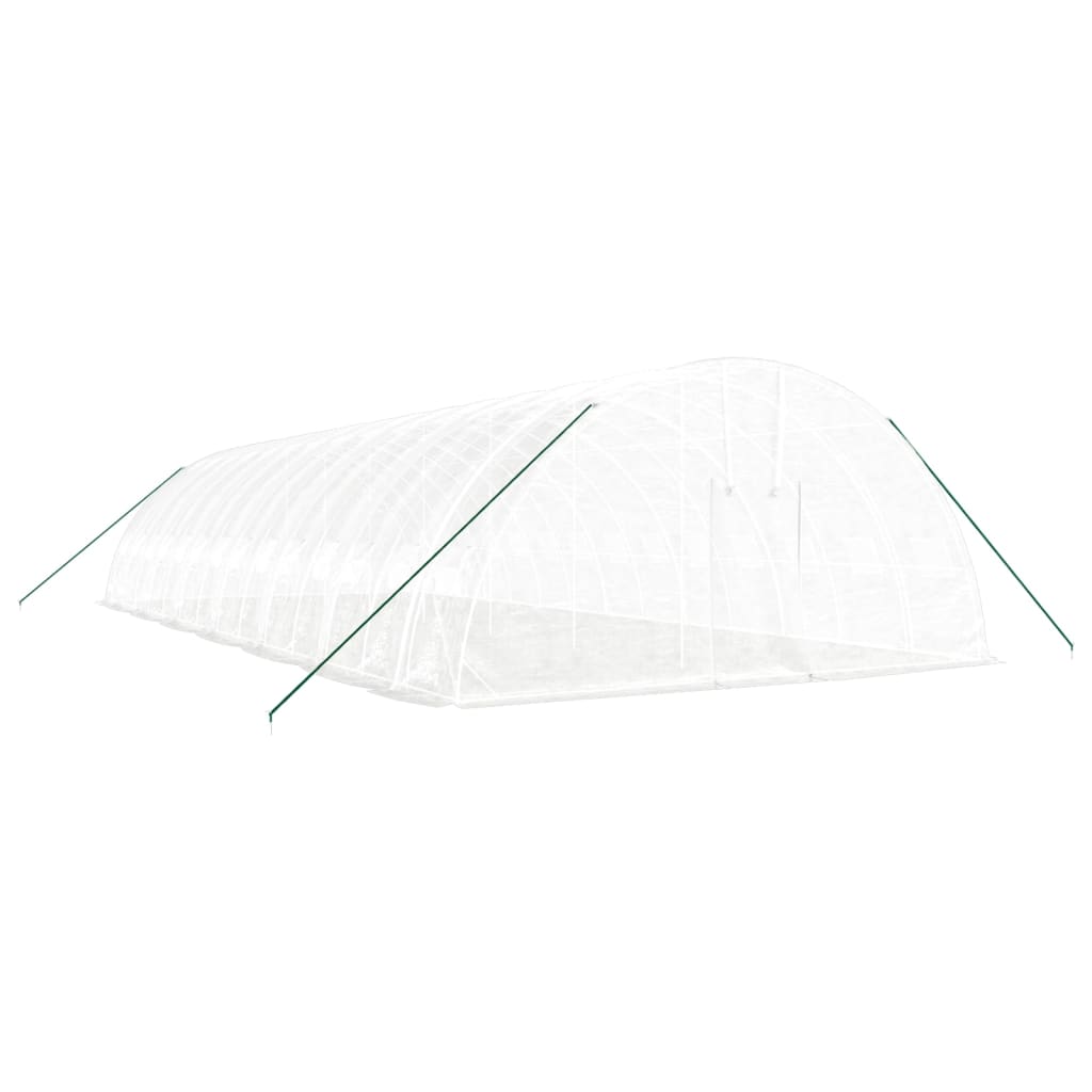 VidaXL TUINKAS with steel frame 84 m² 14x6x2.85 m white