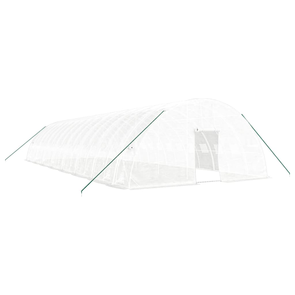 VidaXL TUINKAS with steel frame 96 m² 16x6x2.85 m white