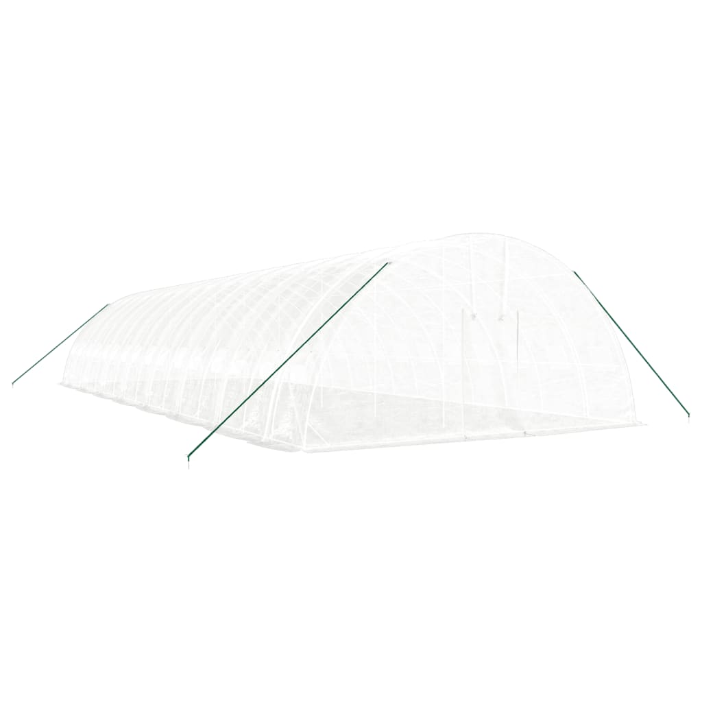 VidaXL TUINKAS with steel frame 96 m² 16x6x2.85 m white