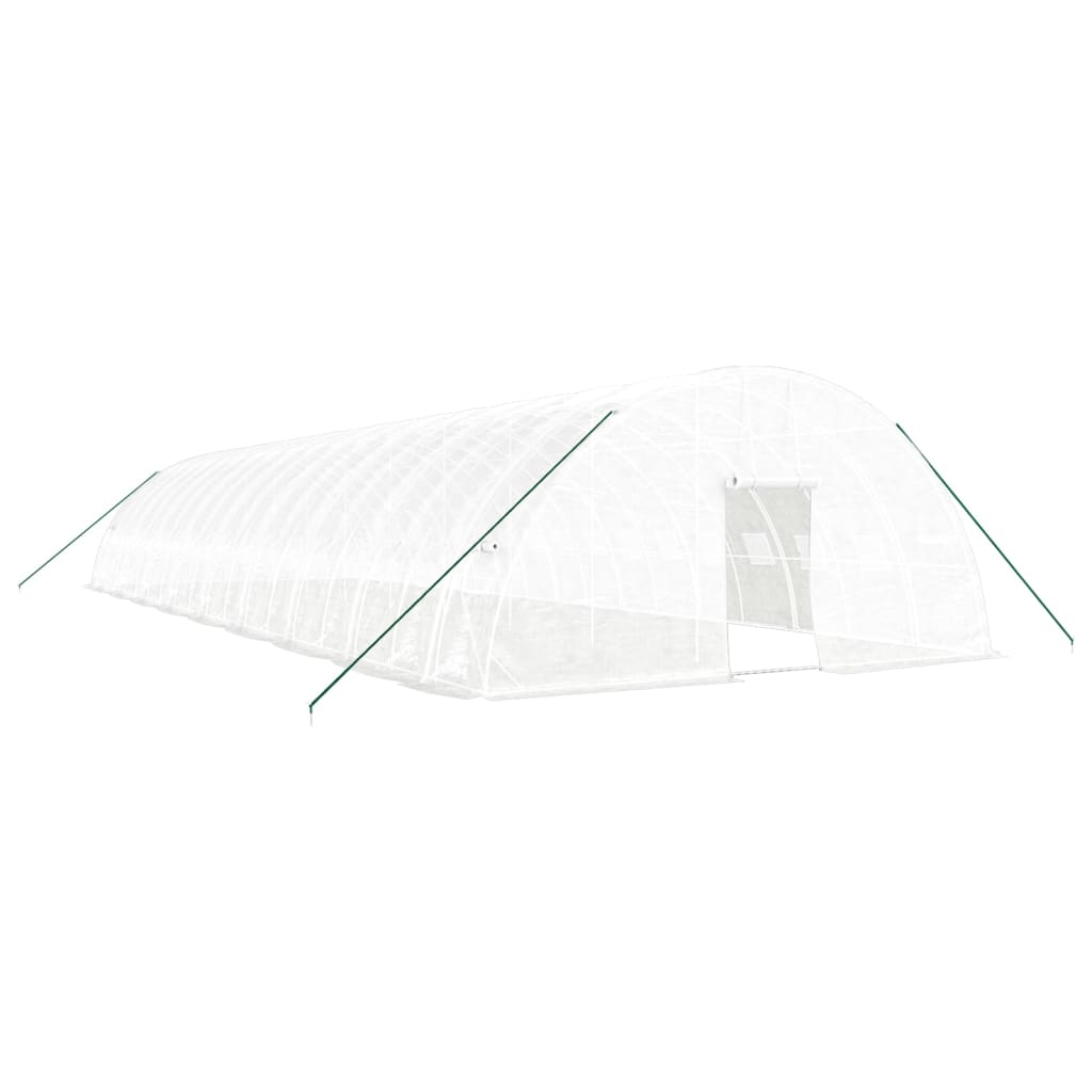 Vidaxl Tuinkas mit Stahlrahmen 108 m² 18x6x2,85 m Weiß