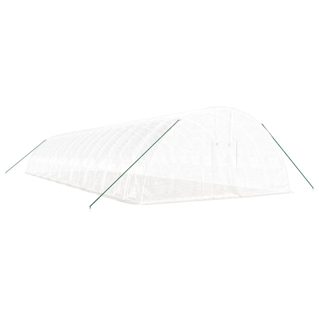 Vidaxl Tuinkas mit Stahlrahmen 108 m² 18x6x2,85 m Weiß