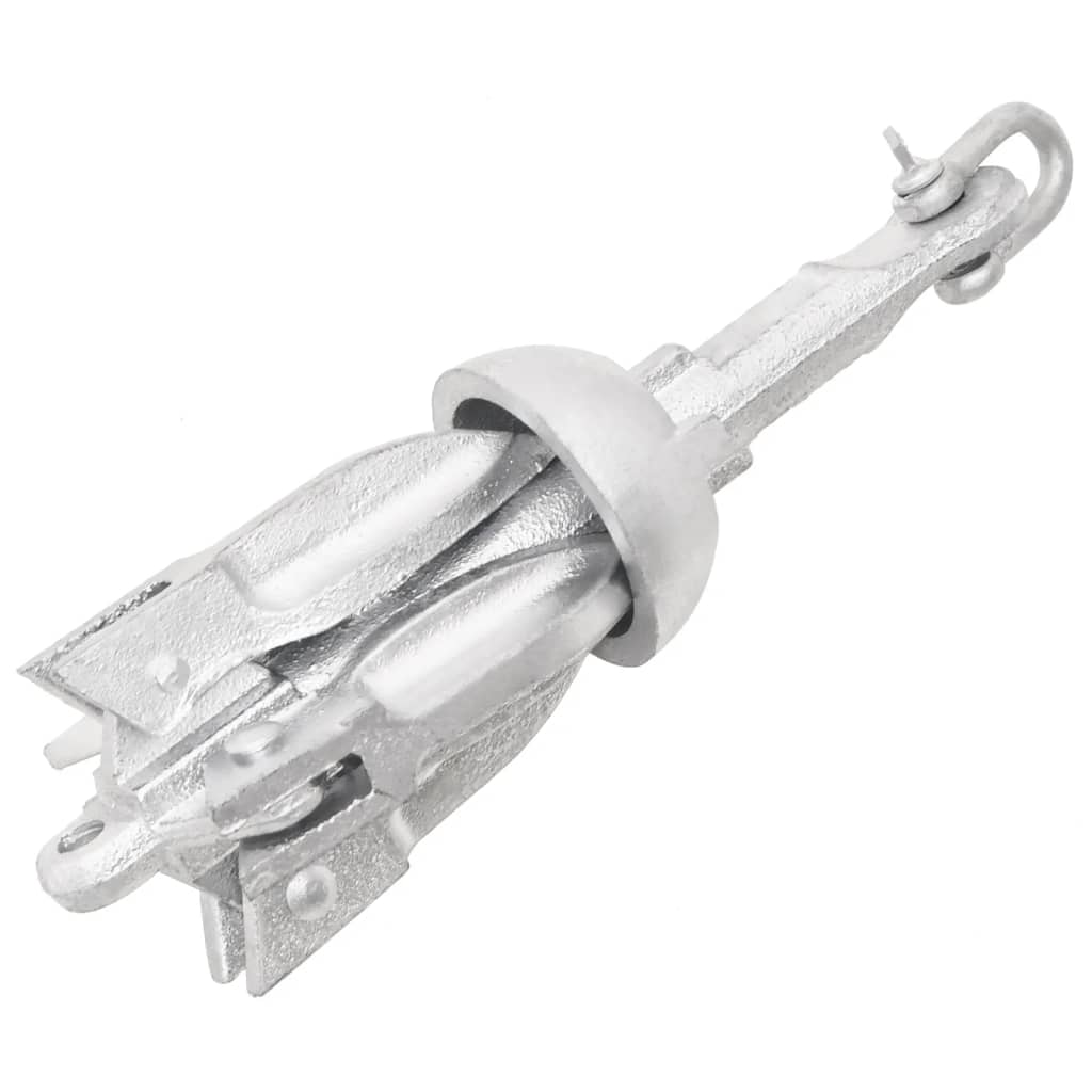 VidaXL anchor foldable 0.7 kg of thermally galvanized cast iron silver