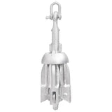 VidaXL anchor foldable 0.7 kg of thermally galvanized cast iron silver