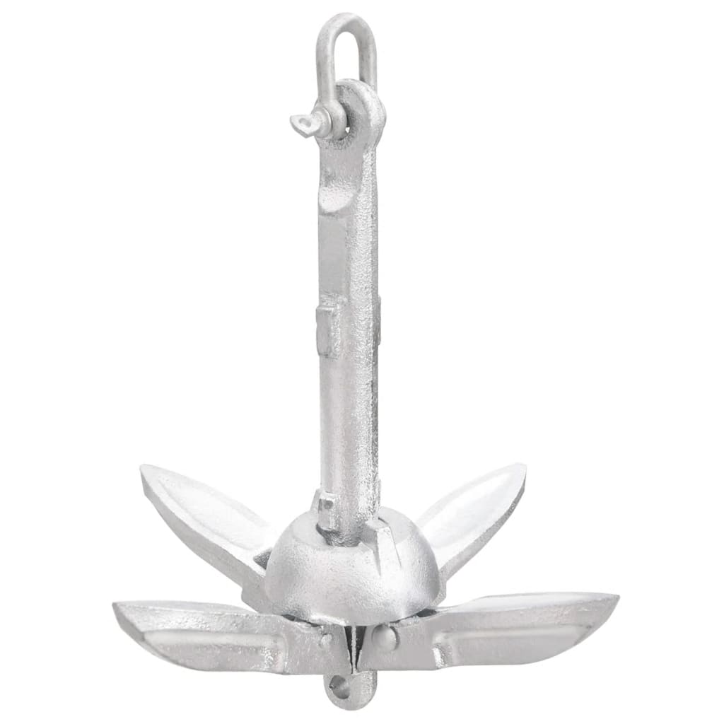 VidaXL anchor foldable 0.7 kg of thermally galvanized cast iron silver