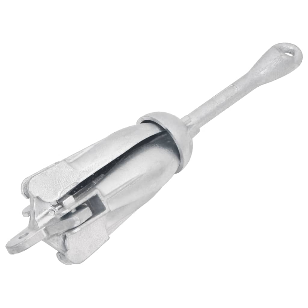 VidaXL anchor folding 4 kg of thermally galvanized cast iron silver