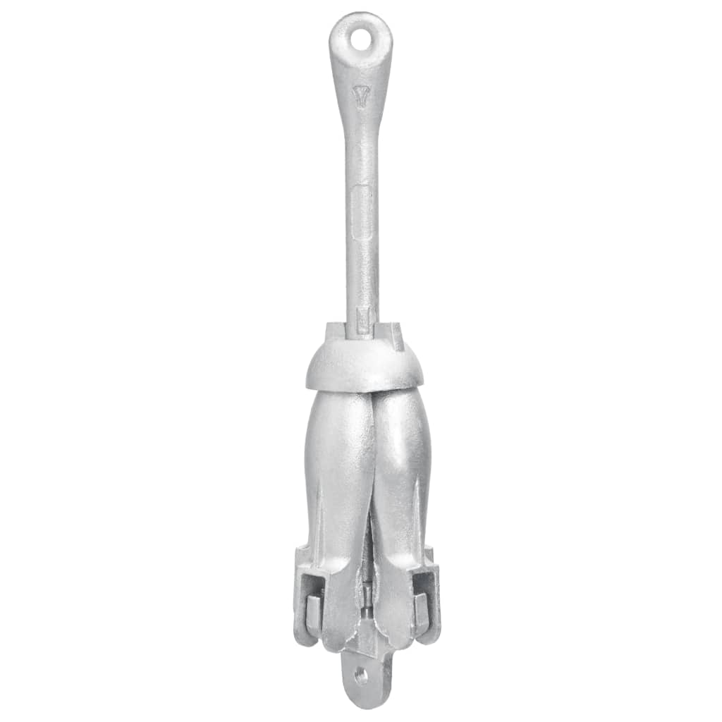 VidaXL anchor folding 4 kg of thermally galvanized cast iron silver