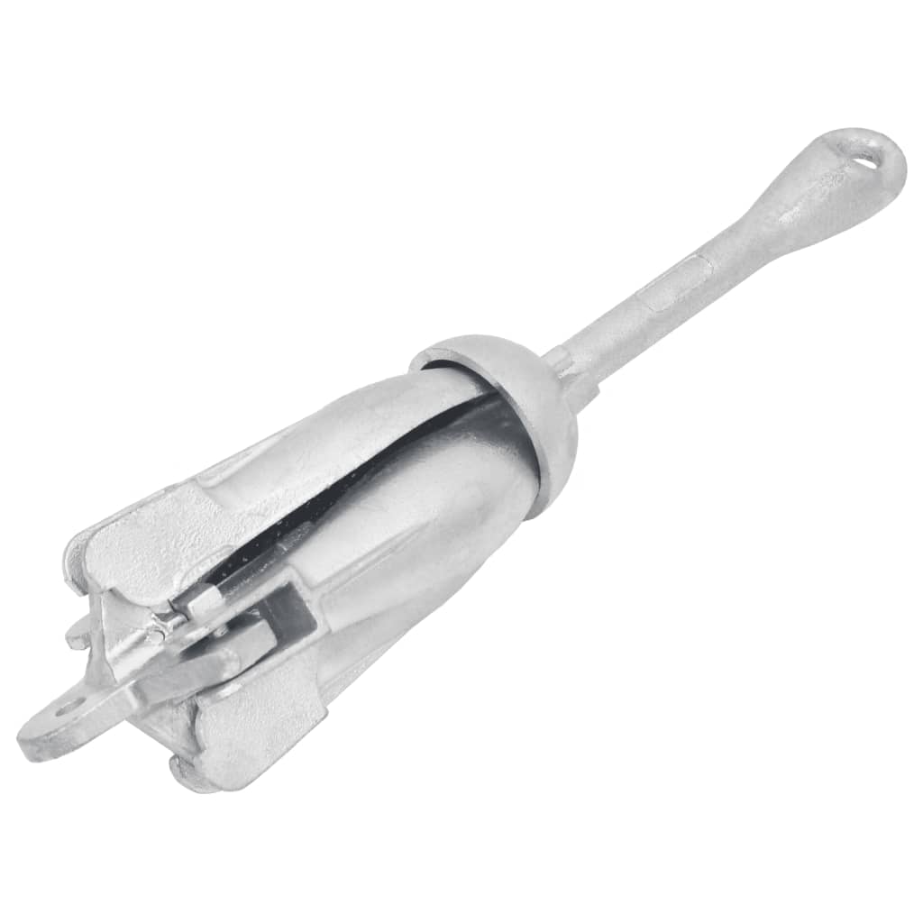 VidaXL anchor folding 6 kg of thermally galvanized cast iron silver