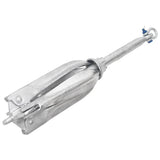 VIDAXL -Anker -Falten 12 kg thermisch verzinktes Gusseisensilber