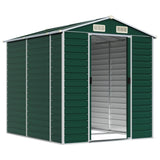 Vidaxl Garden Shed 191x215x198 cm pocinkano jekleno zeleno