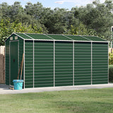Vidaxl Garden Shed 191x385x198 cm galwanizowany stalowy zielony