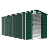 Vidaxl Garden Shed 191x470x198 cm galwanizowany stalowy zielony