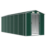 Vidaxl Garden Shed 191x555x198 cm pocinkano jekleno zeleno