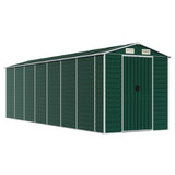Vidaxl Garden Shed 191x640x198 cm pocinkano jekleno zeleno