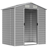 Vidaxl Garden Shed 191x130x198 cm pocinkano jekleno svetlo sivo